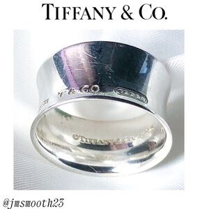 Tiffany and co 1837 engraved large band ring